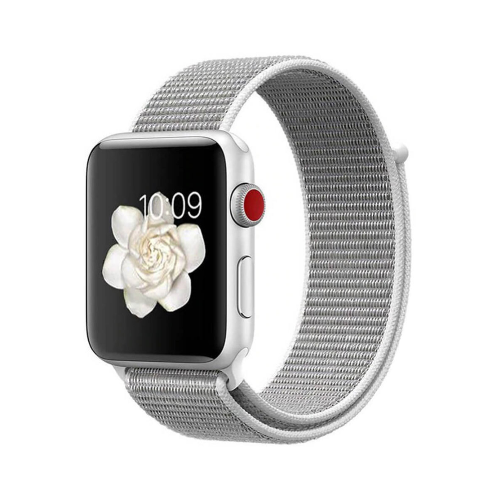 Нейлоновый ремешок Apple Watch, 42/44/45, S/M, M/L, белый