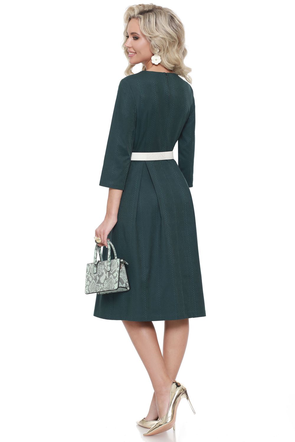 Платье ДС-ЖЕНСТВЕННЫЙ АКЦЕНТ, ИЗУМРУД