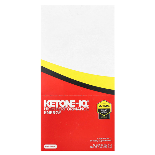 Ketone-IQ, High Performance Energy, Original, 10 г, 12 пакетиков по 59 мл (2 жидк. Унции)