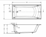 Ванна чугунная Jacob Delafon Biove E6D903-0 150х75