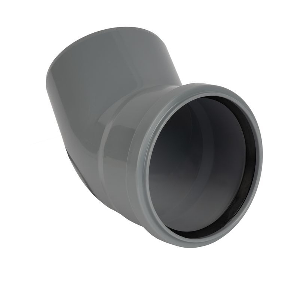 Отвод канализационный RTP 100 мм 45°