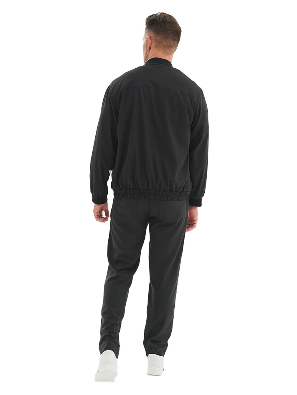 Бомбер медицинский мужской Тезис TZ690, на кнопках с эластичным поясом, белый, 54