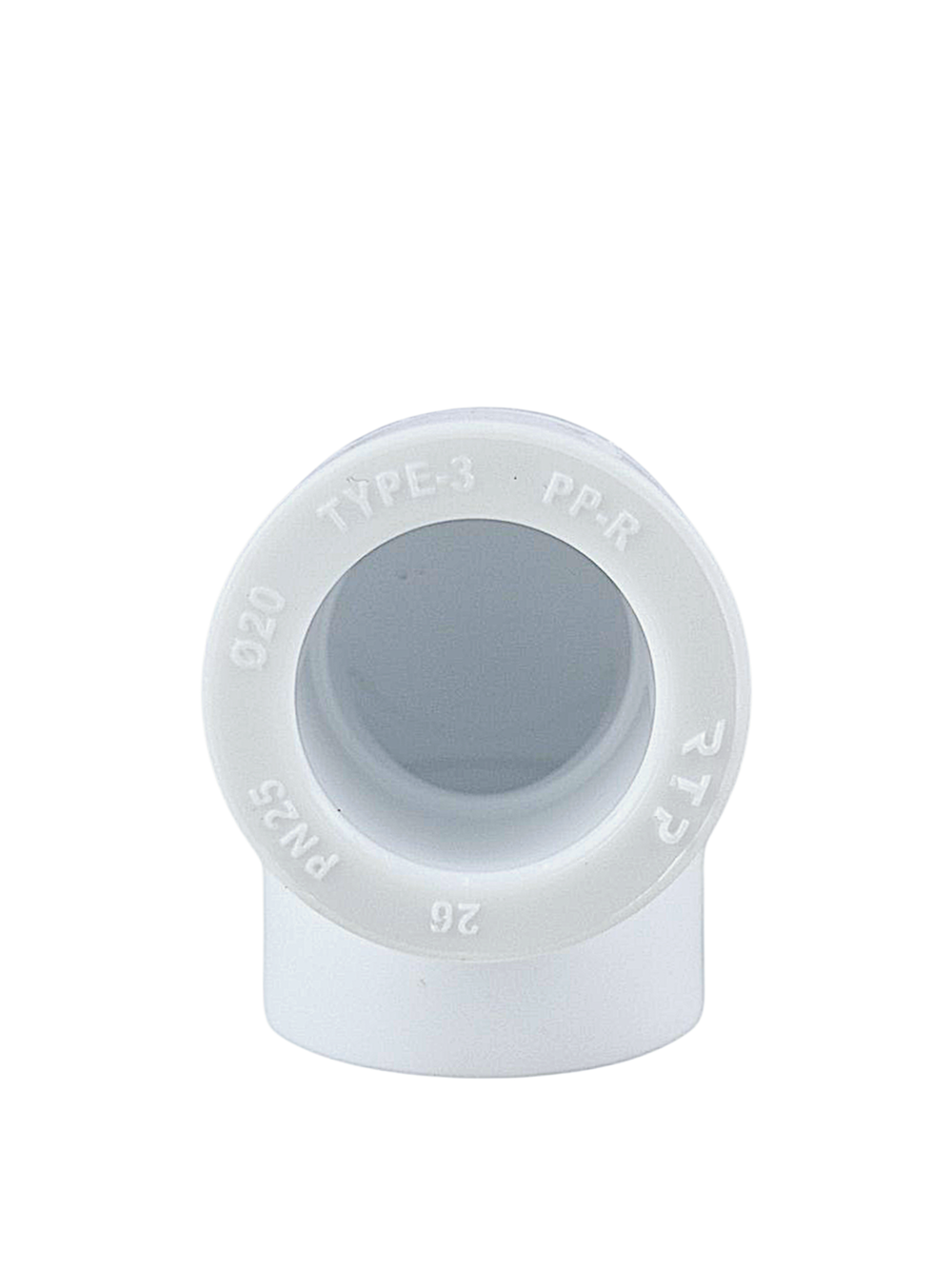 Угольник PPR  20х90, PN25 белый, РТП (400/50)