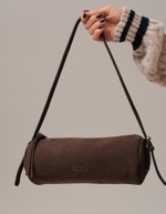 Замшевая сумка DBR 31343 темно-коричневый