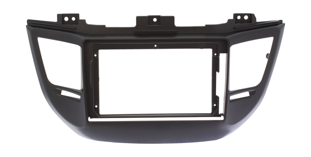 Комплект рамки с разъёмами 9" Hyundai Tucson 2015-2018 штатная камера (черная) - Car-Smart 8101BL-B