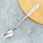 Ложка чайная с удлиненной ручкой 19см "Цветы"