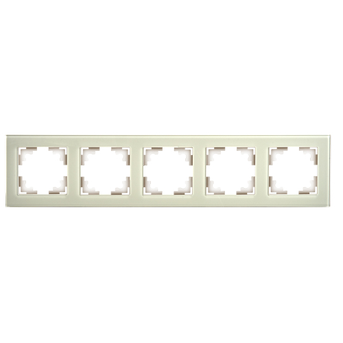 Рамка 5-местная, стекло, STEKKER, GFR00-7005-07, серия Катрин, дымчатый 49039