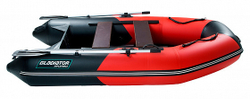 Надувная лодка GLADIATOR A280TK красно-черный