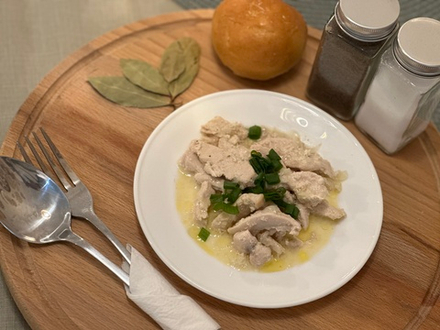 Курица с грибами в сливочном соусе