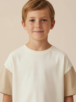 Футболка детская молочный/бежевый