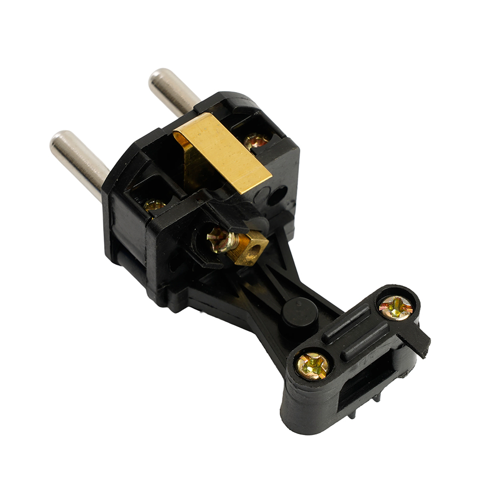 Вилка угловая с/з STEKKER, RPG16-21-442 , каучук, 250В, 16A, IP44, красный 39253