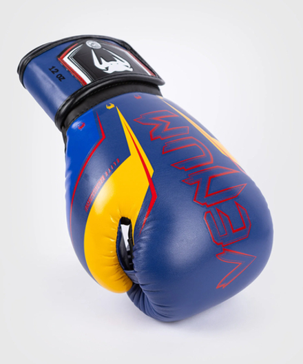 Перчатки боксерские Venum Elite Evo Blue/Yellow/Red