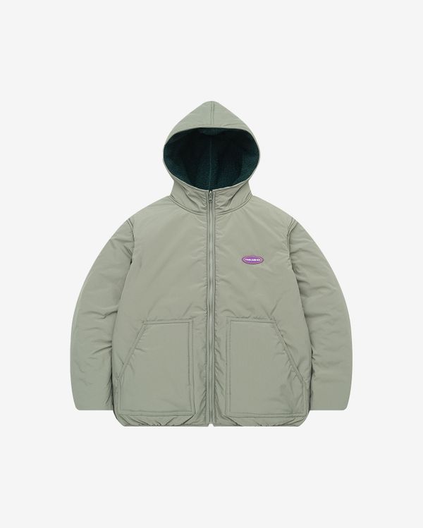 Куртка двухсторонняя зеленая - фото 1