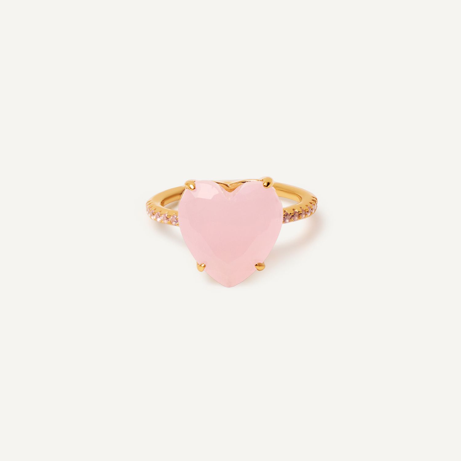 Кольцо Sex in the City Ring Gold Matt Pink - October