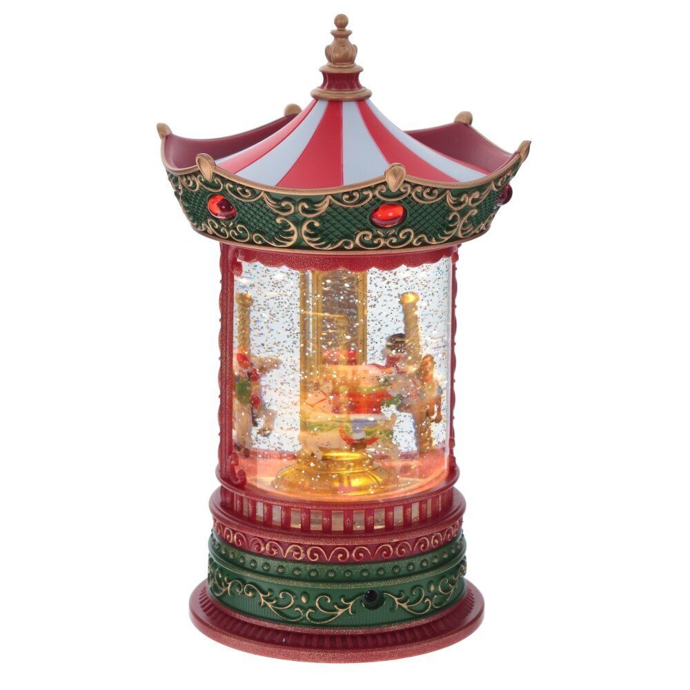 GAEM Изделие декоративное "Карусель" (подсвет, муз, вьюга, движ, 3хААА н/п + USB), L16 W14 H25 см