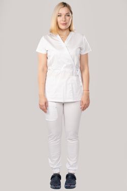 Костюм медицинский женский 386 БЕЛЫЙ