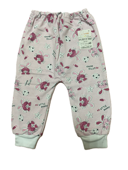 Штанишки с манжетом на резинке из футера (100% хлопок с начесом) на рост 74 см