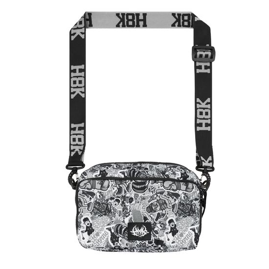 Сумка HOOK Шолдербег грандма "Стикер" серый