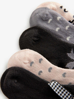 Носки для малышей Next K84-562, 5 шт., Молочный, Серый, Черный