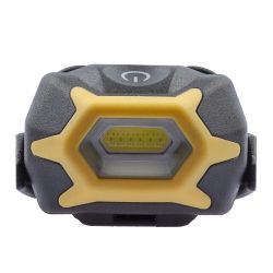 Фонарь налобный светодиодный ЭРА Рабочие Практик GB-701 на батарейках с адаптивным уголом наклона 3 режима желто-черный