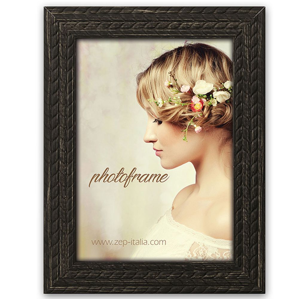 ZEP YT446B 10x15 Livia Black пластик,черная, ф/рамка