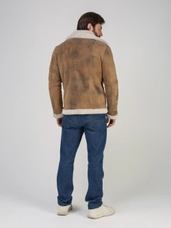 Дубленка зимняя натуральная куртка косуха