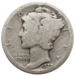 1 дайм (10 центов) 1927. США F (Меркурий) Серебро