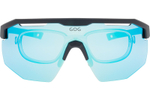 Спортивные очки с диоптриями GOG Argo / Matt Metallic Navy Blue-Black  / White-Blue Lens