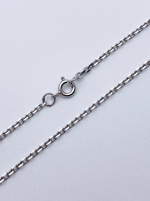 Цепь из серебра/Якорь/Родий