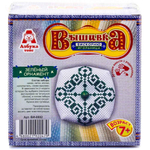 Вышивка-игольница "Зелёный орнамент" (Азбука Тойс)