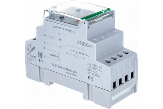 Терморегулятор RT-820M Евроавтоматика F&amp;F DIN-рейка 20676