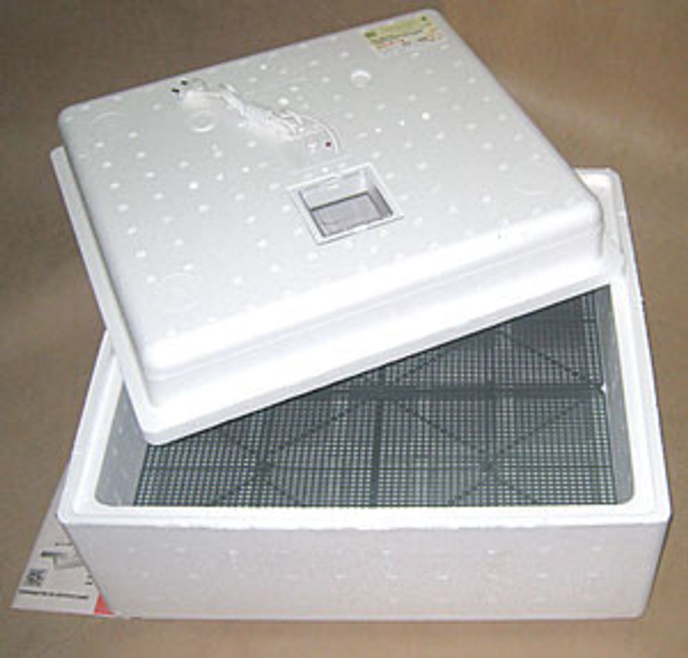 Инкубатор бытовой на 90 яиц, поворот яиц вручную без решетки, 220/12В, цифровой терморегулятор