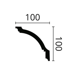 Карниз потолочный GP (100х100х2000мм) NMC