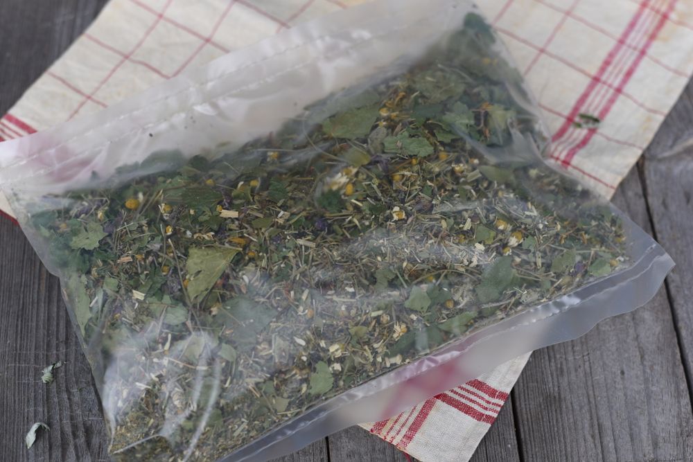 Травяное ополаскивание для волос, курс