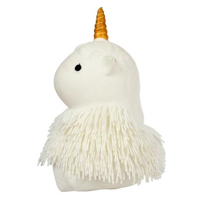 Мякиш Единорог волосатик со светом 18 см, 4 цвета микса, с-30803