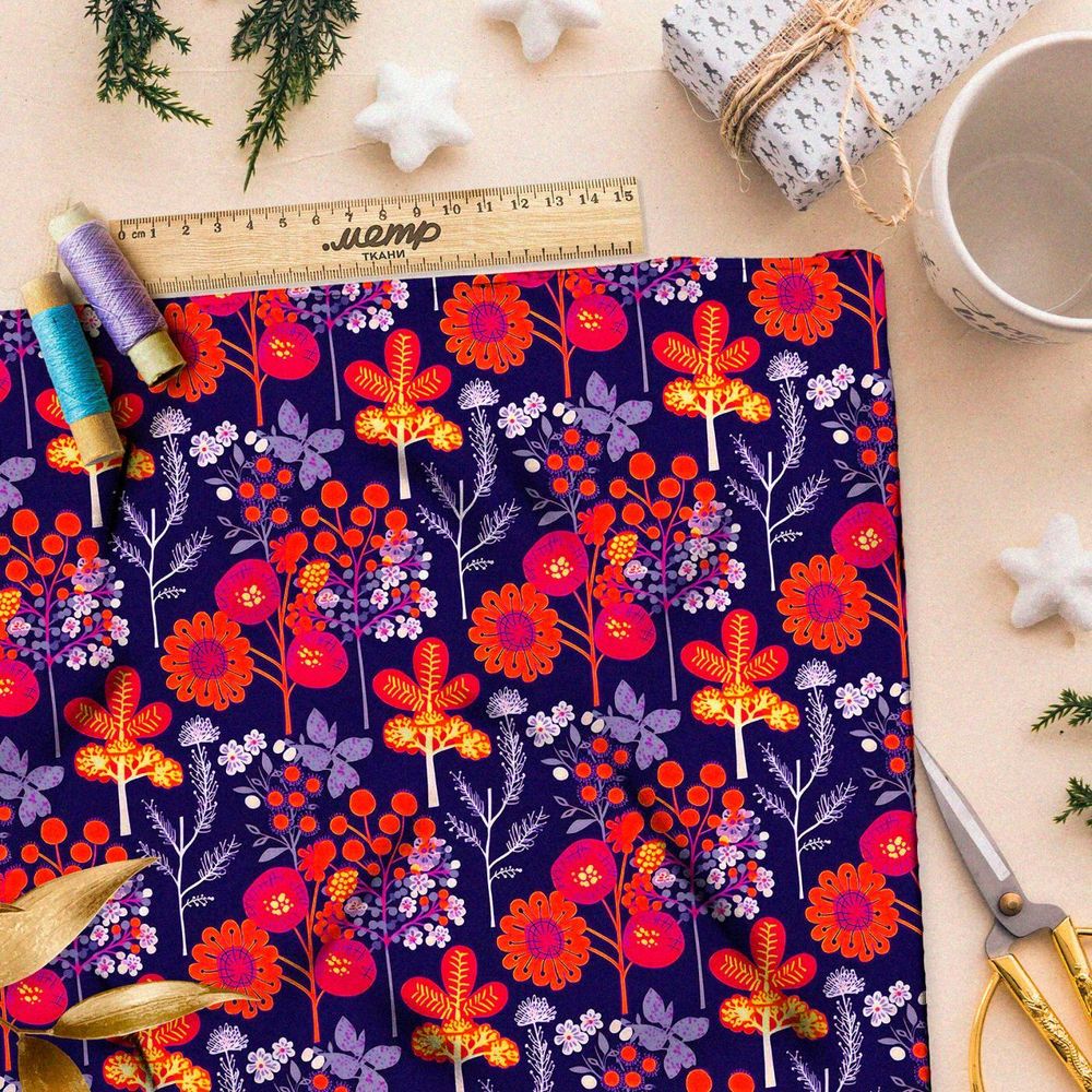 Ткань премиум мембрана мистический рай