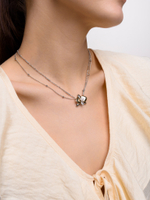 Колье "Flower triangle" bicolor