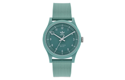 Adidas Originals STREET Wrist Watch Quartz Movement Resin Strap Green Dial Men"s Watches 50m Water Resistant