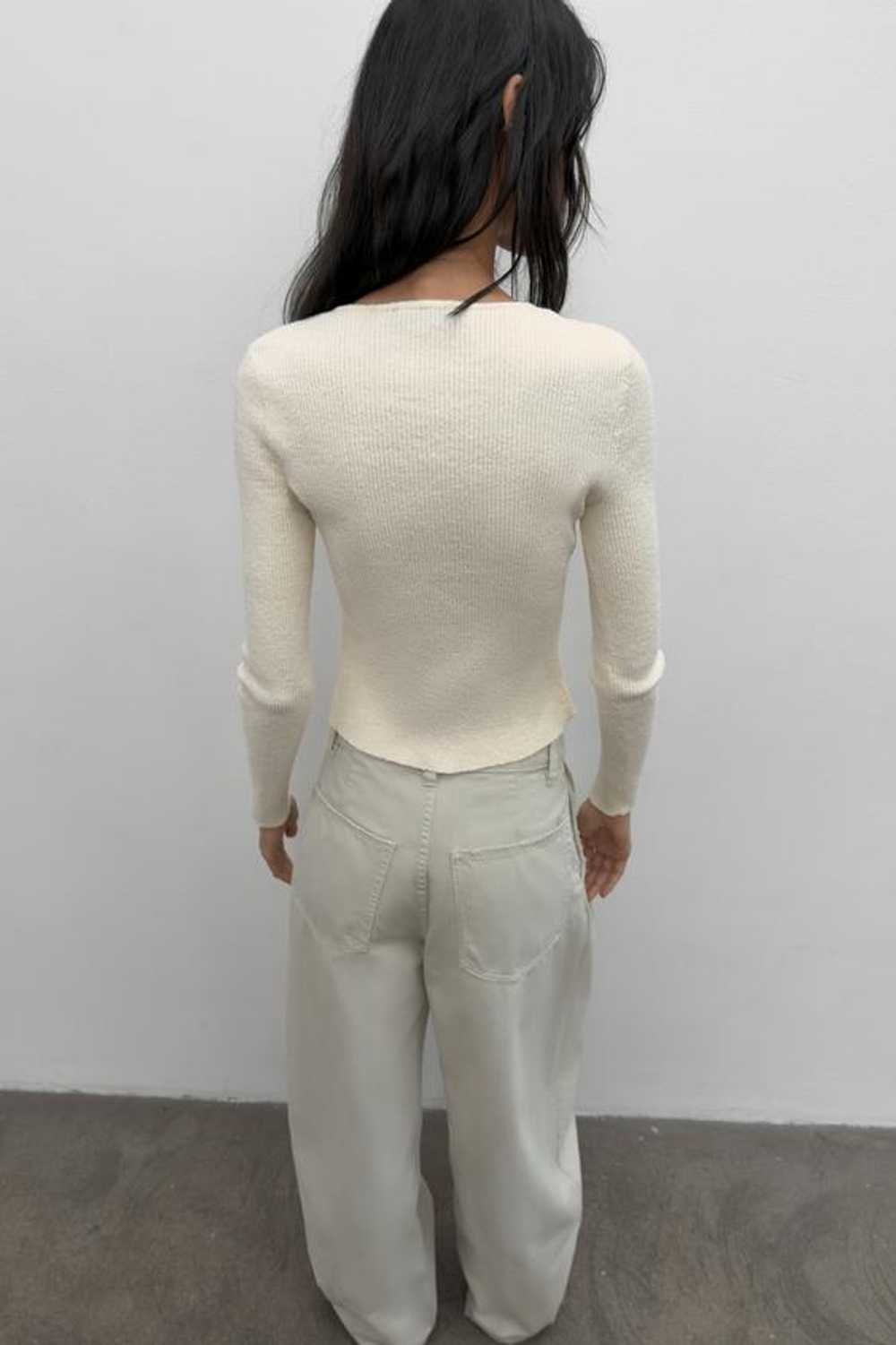 ZARA БРЮКИ BALLOON С ЗАЩИПАМИ, ЛИНЯЛЫЙ ЗЕЛЕНЫЙ