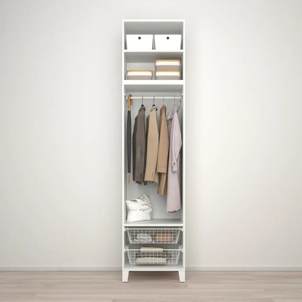 Шкаф - PLATSA/FONNES/STRAUMEN IKEA/ПЛАТСА/ФОННЕС/СТРАУМЕН ИКЕА, 57х60х251 см, белый