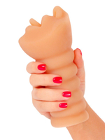 Телесный мастурбатор в виде сексуального ротика (Цвет: телесный)