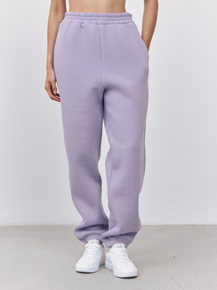 Брюки женские с начесом (сиреневый)