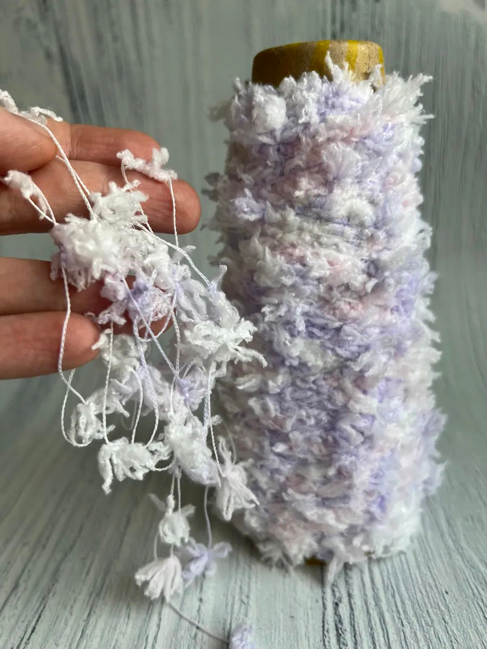 Пряжа Единорог UNICORN мультиколор с шишибриками 50 g