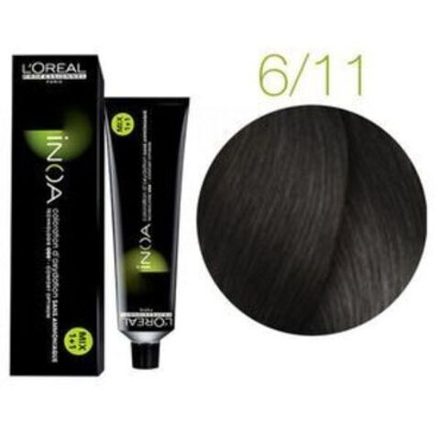 L'Oreal Professionnel Inoa 6.11 темный блондин пепельный интенсивный 60мл