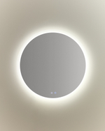 Круглое зеркало для ванной Mervi со LED подсветкой и защитой от запотевания Ø 80 см