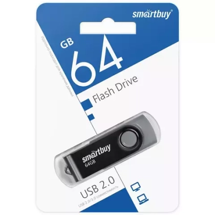 64GB USB Smartbuy Twist Black