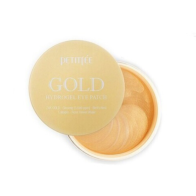 Petitfee Патчи гидрогелевые для глаз с золотым комплексом - +5Gold hydrogel eye patch, 60шт