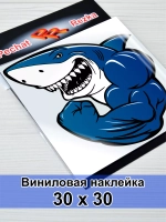Наклейка - Акула качок