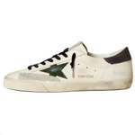 Кеды Golden Goose Superstar Green Leather Star and Grey Leather Heel Tab
