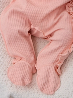 Слип для новорожденных девочек с антицарапками